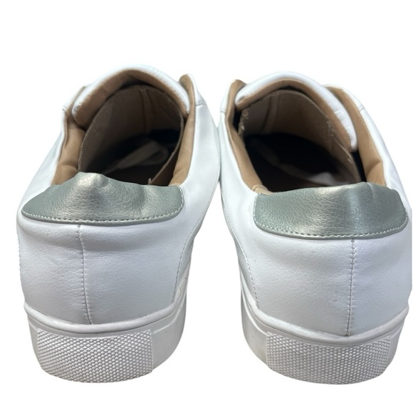 Loft Lace Up Everyday White Leather Like Sneakers. - Picture 4 of 9